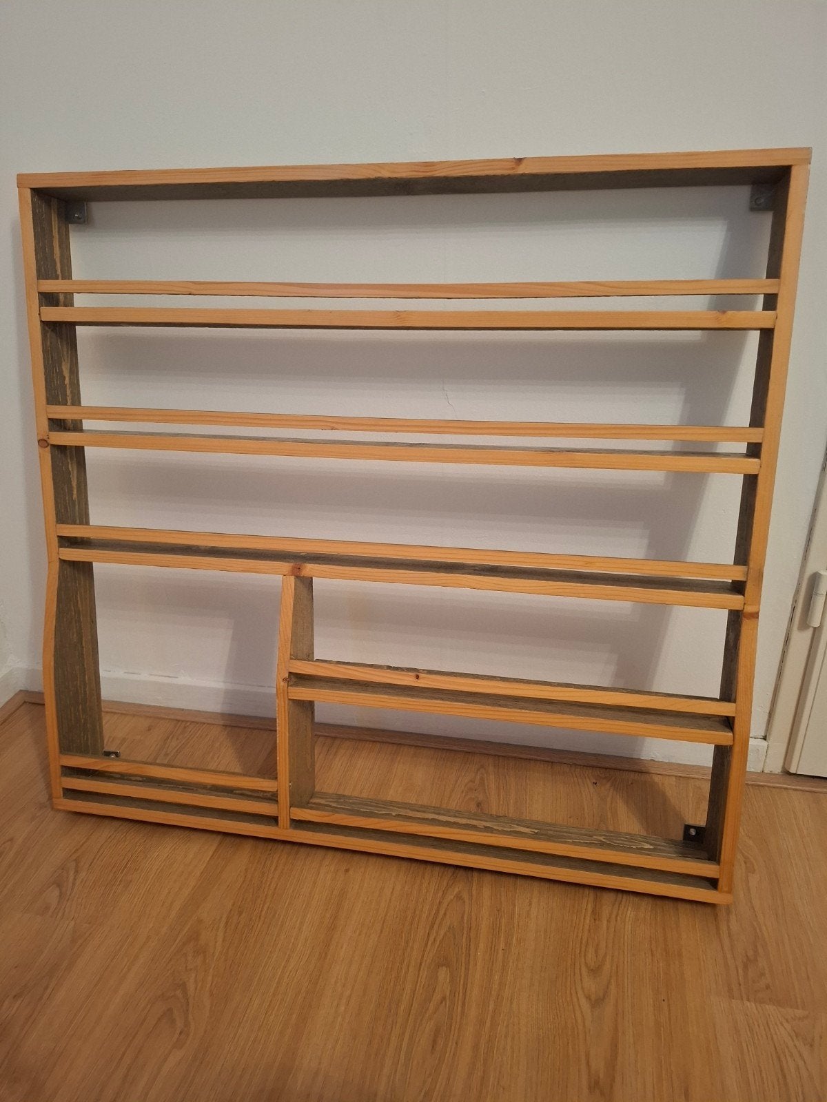 Zelfgemaakt houten rek - zo goed als nieuw, Ophalen, Met plank(en), 100 tot 150 cm, Rustiek