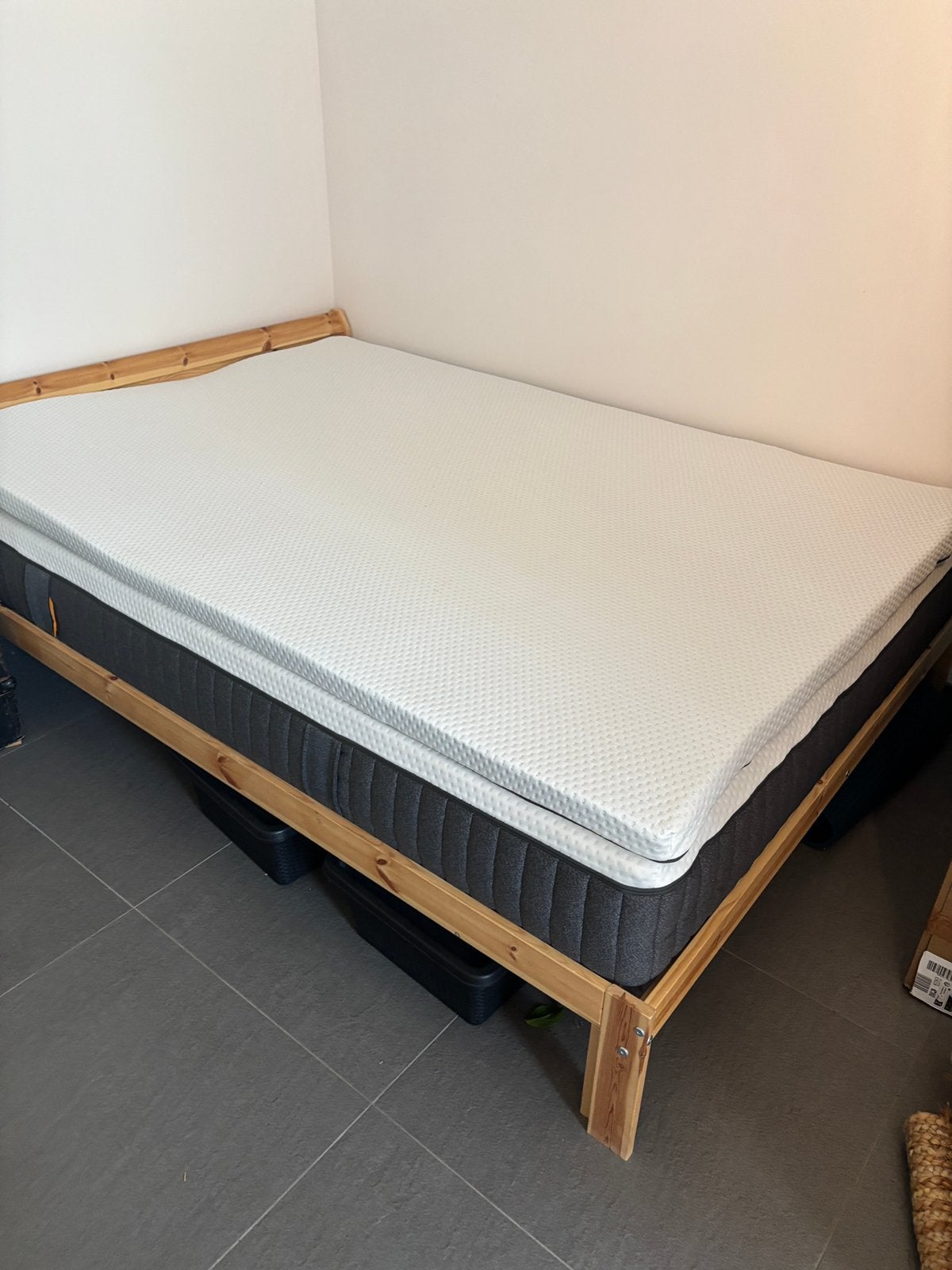Emma matras + Emma Flip Topper 140  200 cm, Ophalen, Wit, Tweepersoons, 140 cm