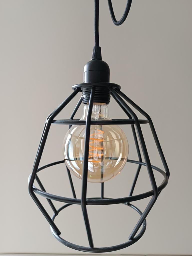 Hanglamp industriëel, Huis en Inrichting, Lampen | Hanglampen, Ophalen of Verzenden, Zo goed als nieuw, Minder dan 50 cm