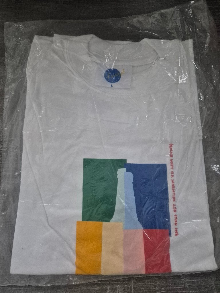 Te koop: wit Grolsch vierjaargetijde T-shirt maat XL, Verzamelen, Ophalen of Verzenden, Nieuw, Overige typen, Grolsch
