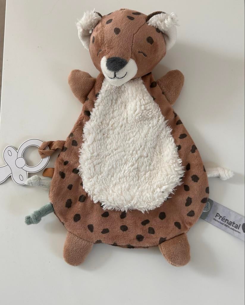 Prénatal knuffeldoekje Savanne bruin, Gebruikt, Prénatal, Overige karakters, Ophalen of Verzenden