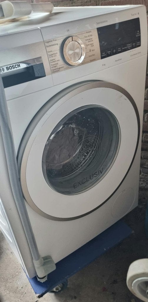 Bosch Serie 6 Exclusiv Wasmachine 9 kg EcoSilence Drive, Witgoed en Apparatuur, Ophalen, 1200 tot 1600 toeren, 8 tot 10 kg, Zo goed als nieuw