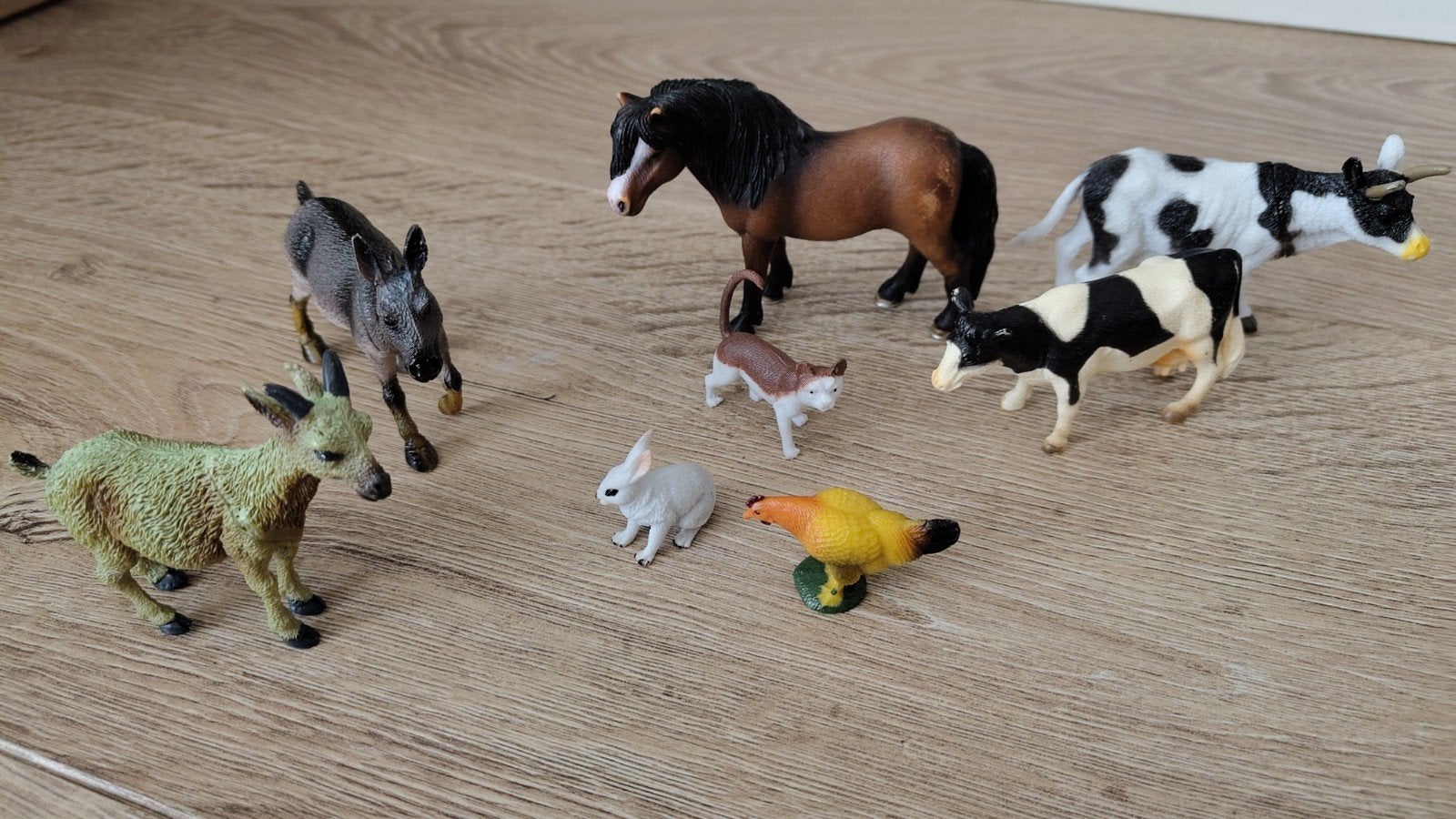 Set van 8 speelgoed boerderij dieren, Ophalen of Verzenden