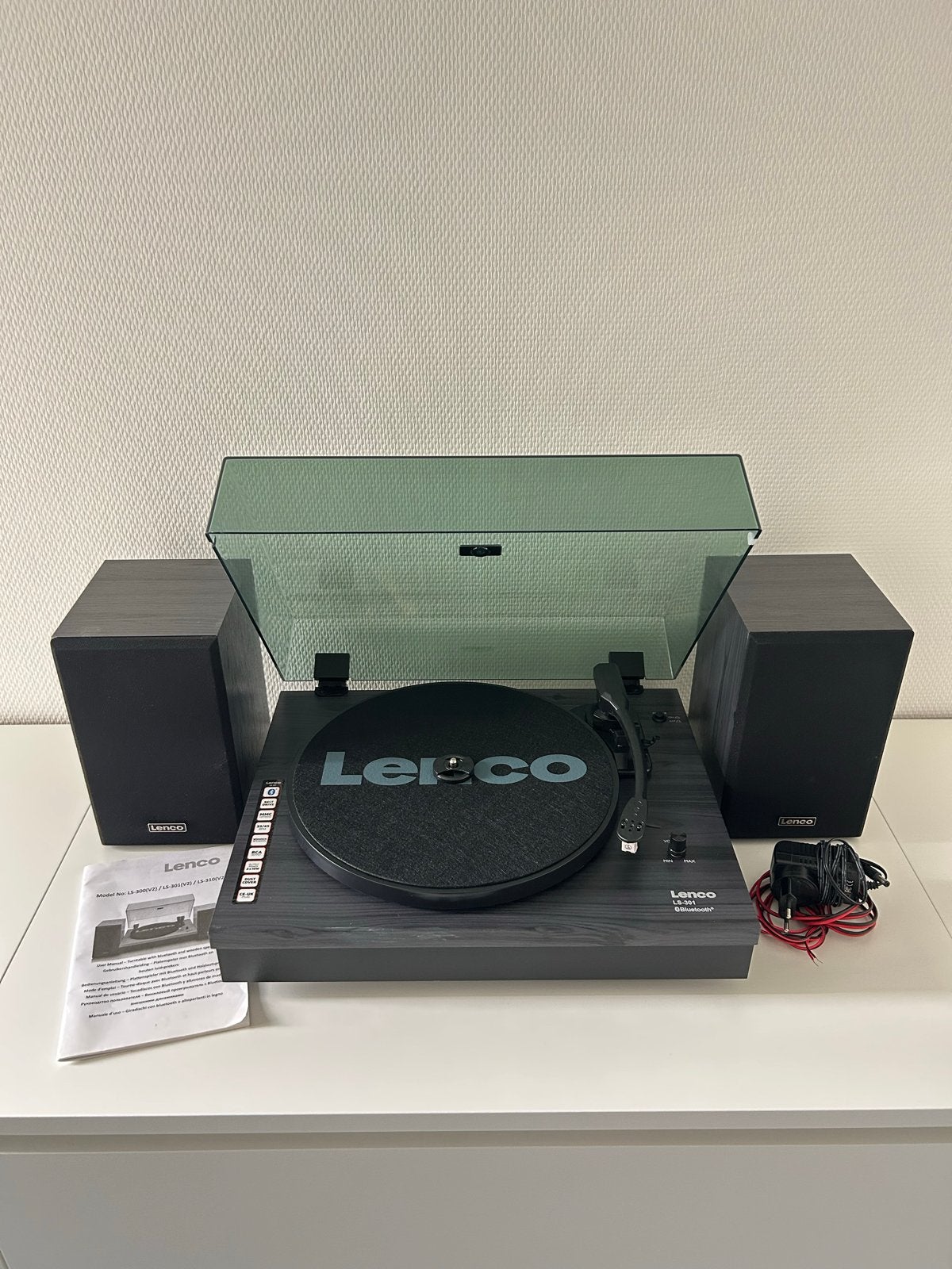 Lenco LS-301 Platenspeler - Zwart met Bluetooth & Speakers, Audio, Tv en Foto, Ophalen, Gebruikt, Platenspeler, Overige merken