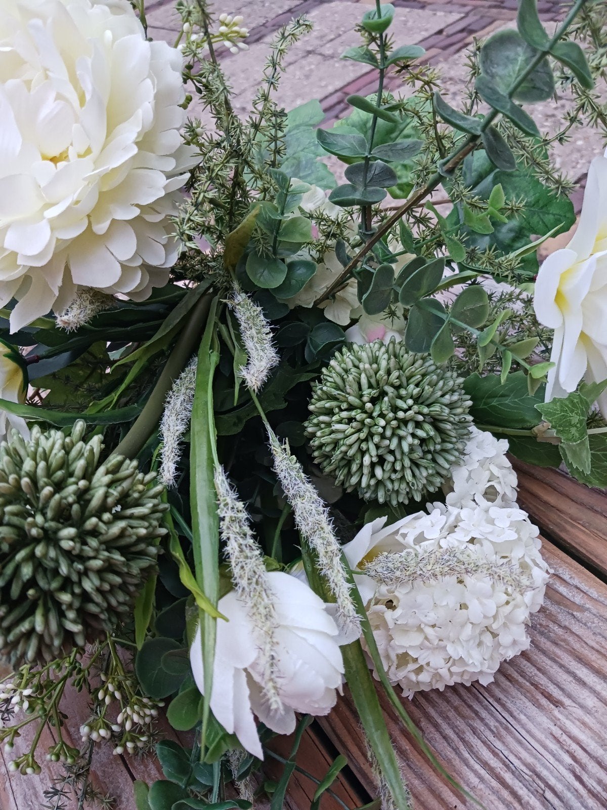 Boeket zijde bloemen., Ophalen, Volle zon