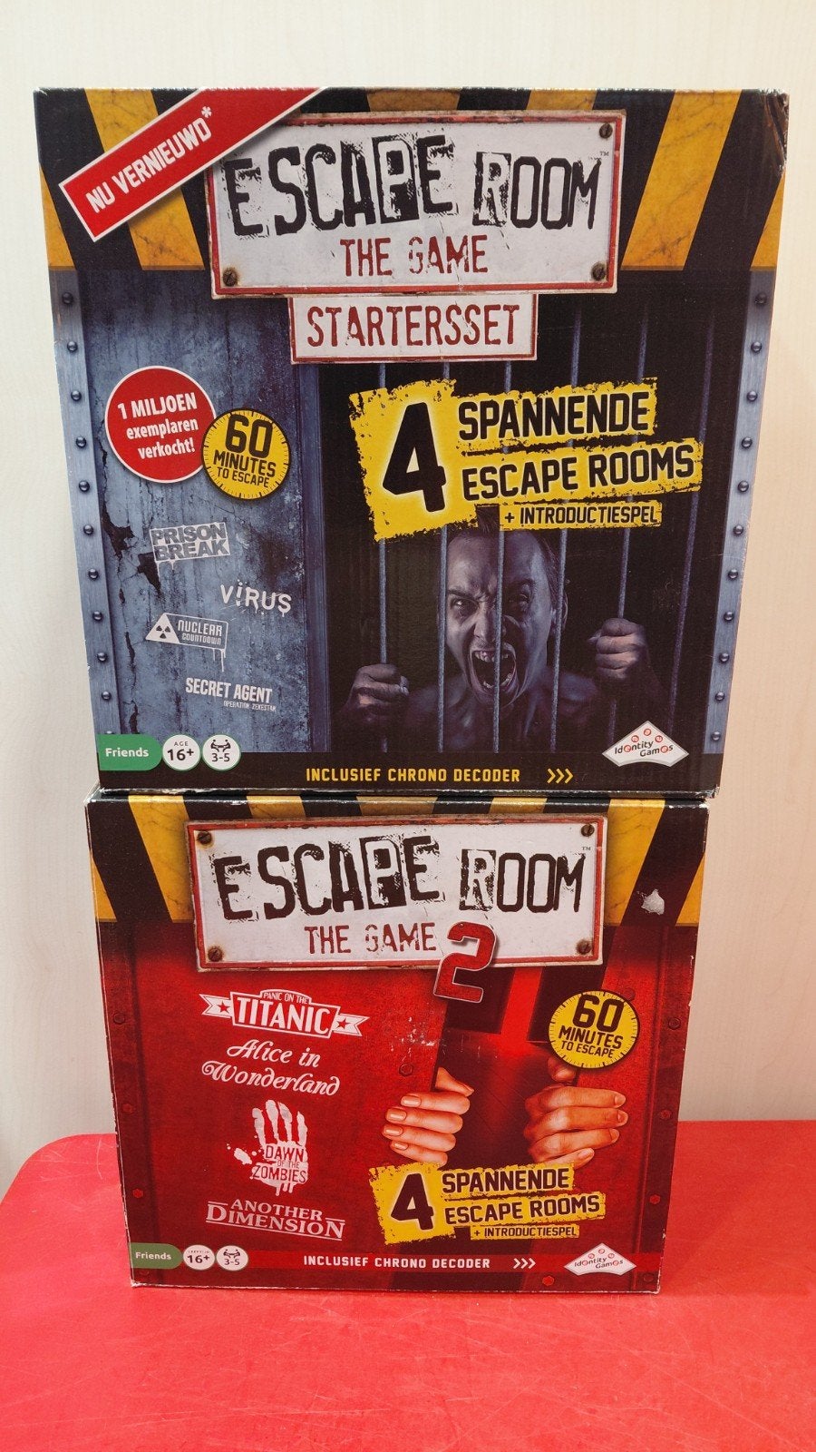 Escape Room The Game Startersset & Deel 2 - 8 Spellen, Drie of vier spelers, Ophalen of Verzenden, Gebruikt, Identity Games