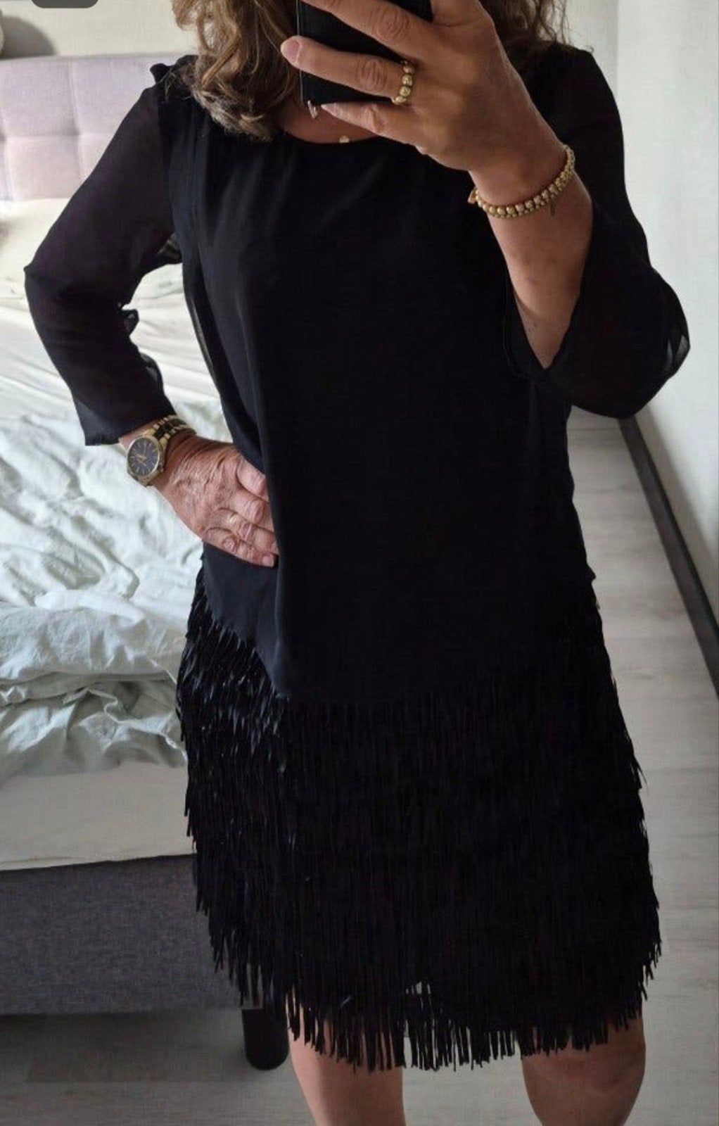 Prachtig vrouwelijke jurk van Twin-Set, maat XL, Kleding | Dames, Twinset, Zwart, Maat 46/48 (XL) of groter, Ophalen of Verzenden