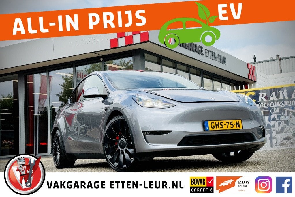 Tesla Model Y Performance AWD 75kWh Long Range | TREKHAAK |, Auto's, Tesla, Bedrijf, Te koop, Model Y, ABS, Adaptive Cruise Control