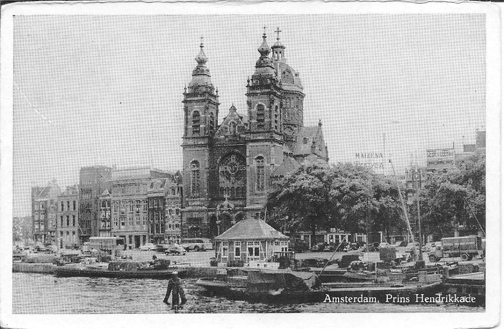 Ansichtkaart Amsterdam, Prins Hendrikkade - HEMA, Ophalen of Verzenden, 1960 tot 1980, Ongelopen, Noord-Holland