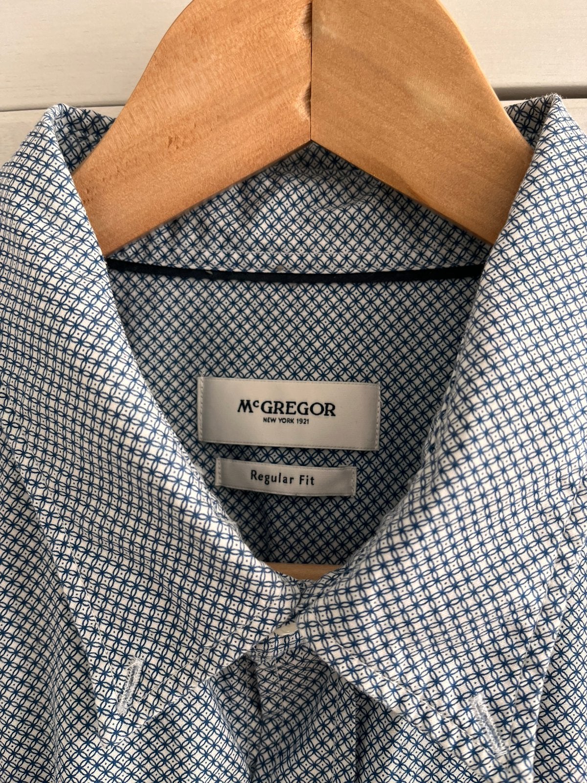 Mooi McGegor XXL overhemd, Ophalen, Zo goed als nieuw, Blauw, Overige halswijdtes