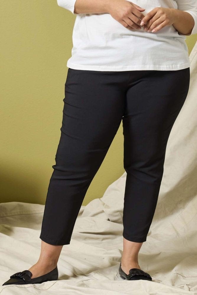 Zwarte 7/8 bengaline broek TANGO van Zhenzi Maat 54/56 XL, Z, Zhenzi, Z, Zwart