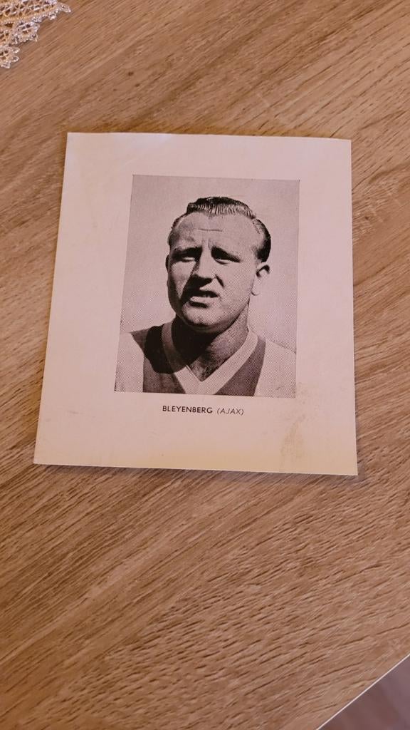 Bleyenberg van Mourik spelerskaart, Ophalen of Verzenden, Gebruikt, Ajax, Spelerskaart