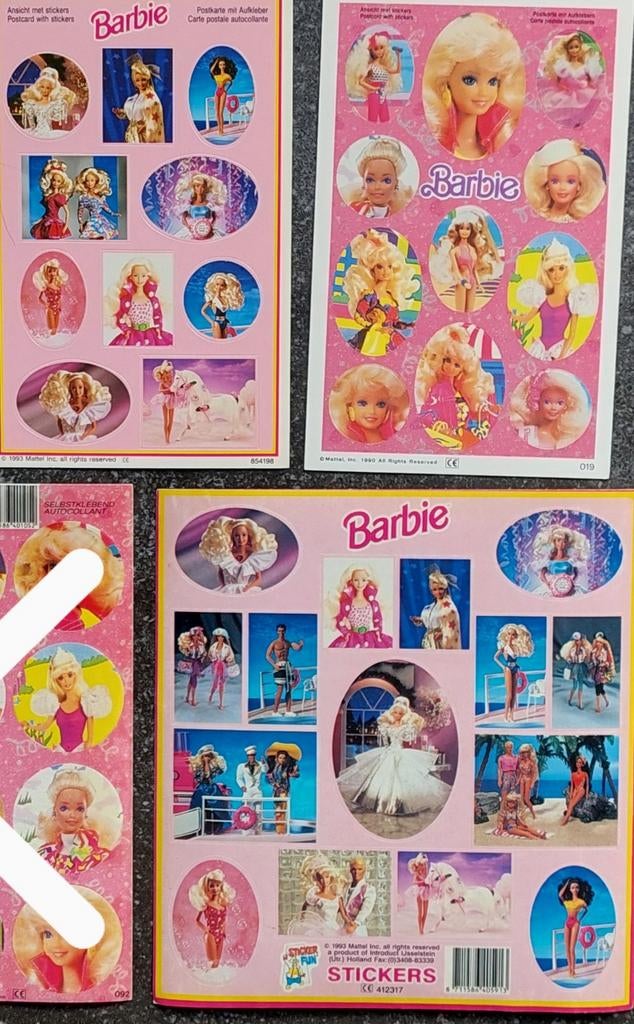 Vintage stickervellen (23 foto's) uit de jaren 90 ad. 1/2, Ophalen of Verzenden, Nieuw