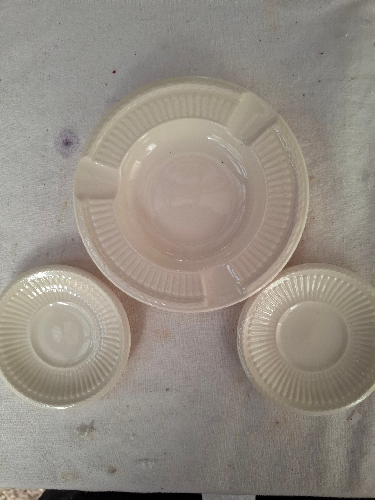Vintage porseleinen asbakken set - 3 stuks, Ophalen