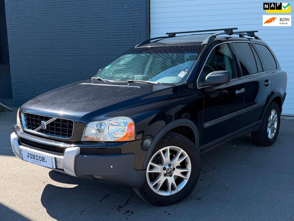 Volvo XC90 2.5 T Summum 7PERSOONS/SCHUIFDAK/AUTOMAAT/LEDER/M, Gebruikt, Zwart, 7 stoelen, Bedrijf