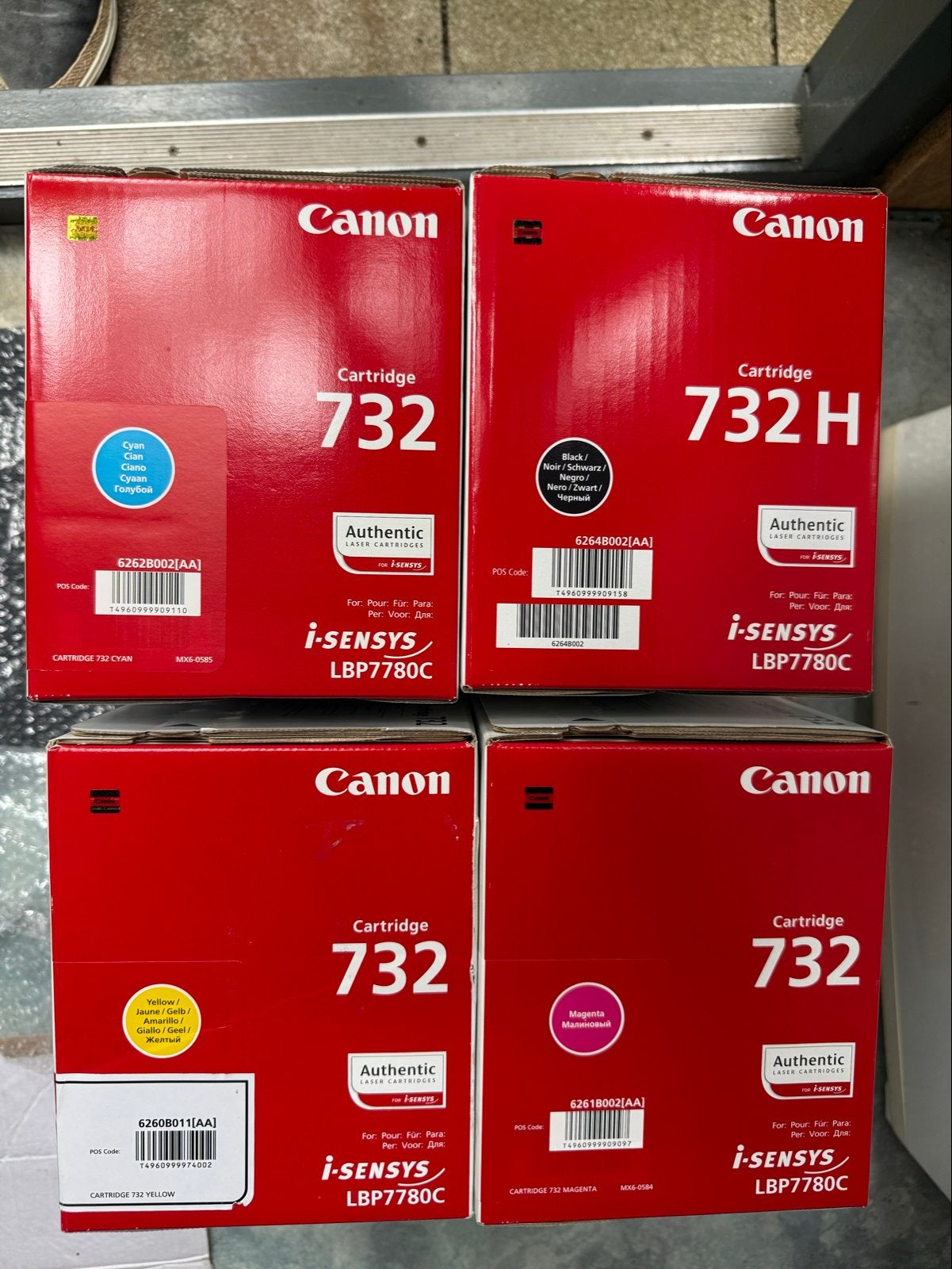 Canon 732/732H Tonercartridges Set (Zwart, Cyaan, Magenta, G, Computers en Software, Printerbenodigdheden, Ophalen of Verzenden