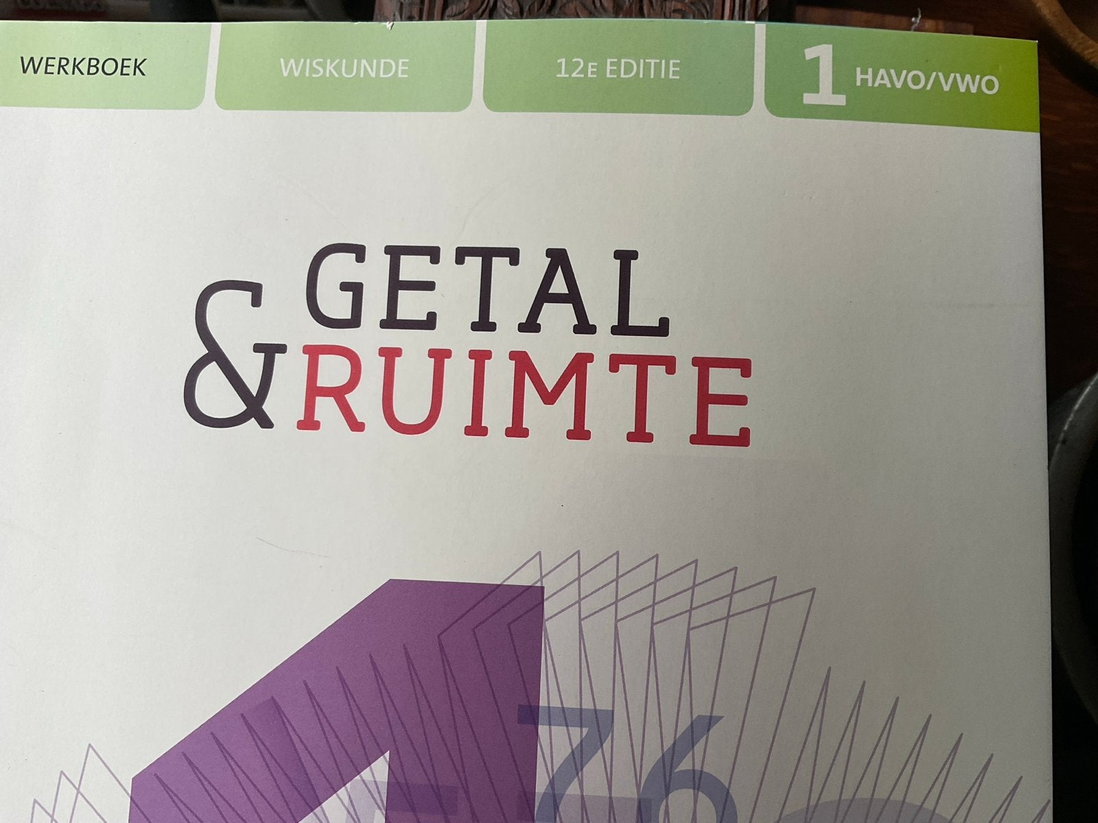 Getal & Ruimte Wiskunde Werkboek 1 HAVO/VWO 12e editie, Boeken, Schoolboeken, Ophalen of Verzenden, Nieuw, HAVO, Wiskunde A