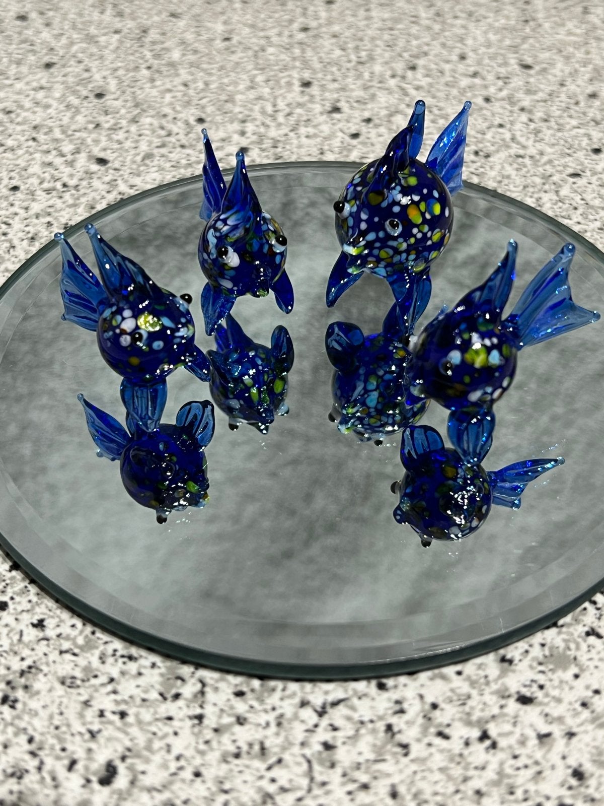 Murano Glazen Vissen Set (4 stuks) Handgemaakt Venetië, Ophalen of Verzenden