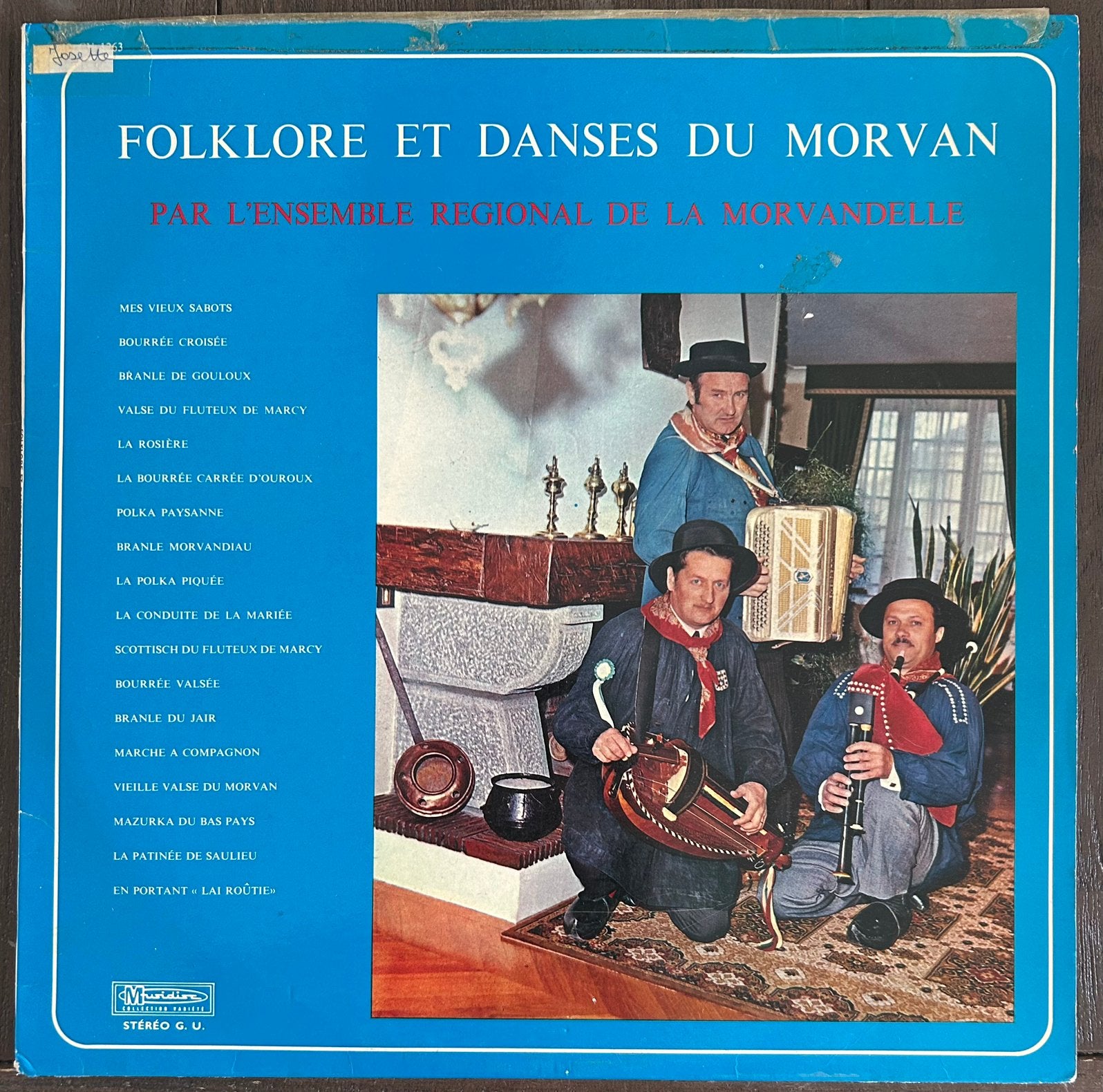 Folklore et Danses du Morvan LP - Franse Folk Muziek, Cd's en Dvd's, Vinyl | Pop, Originele persing, Ophalen of Verzenden, Gebruikt