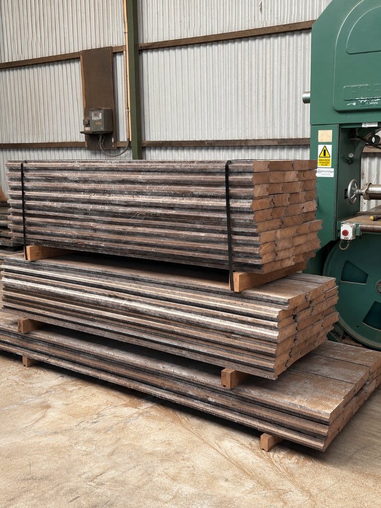 Gebruikte Hardhouten Damwandplanken | dikte 60 mm, Ophalen, Gebruikt, Plank, Overige houtsoorten