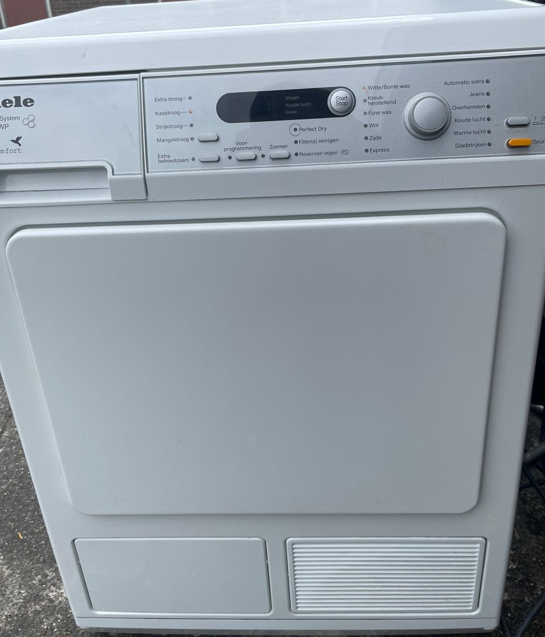 Nette,Miele Warmtepompdroger 7KG EcoComFort top staat A+++, Ophalen, 6 tot 8 kg, Zo goed als nieuw, Voorlader