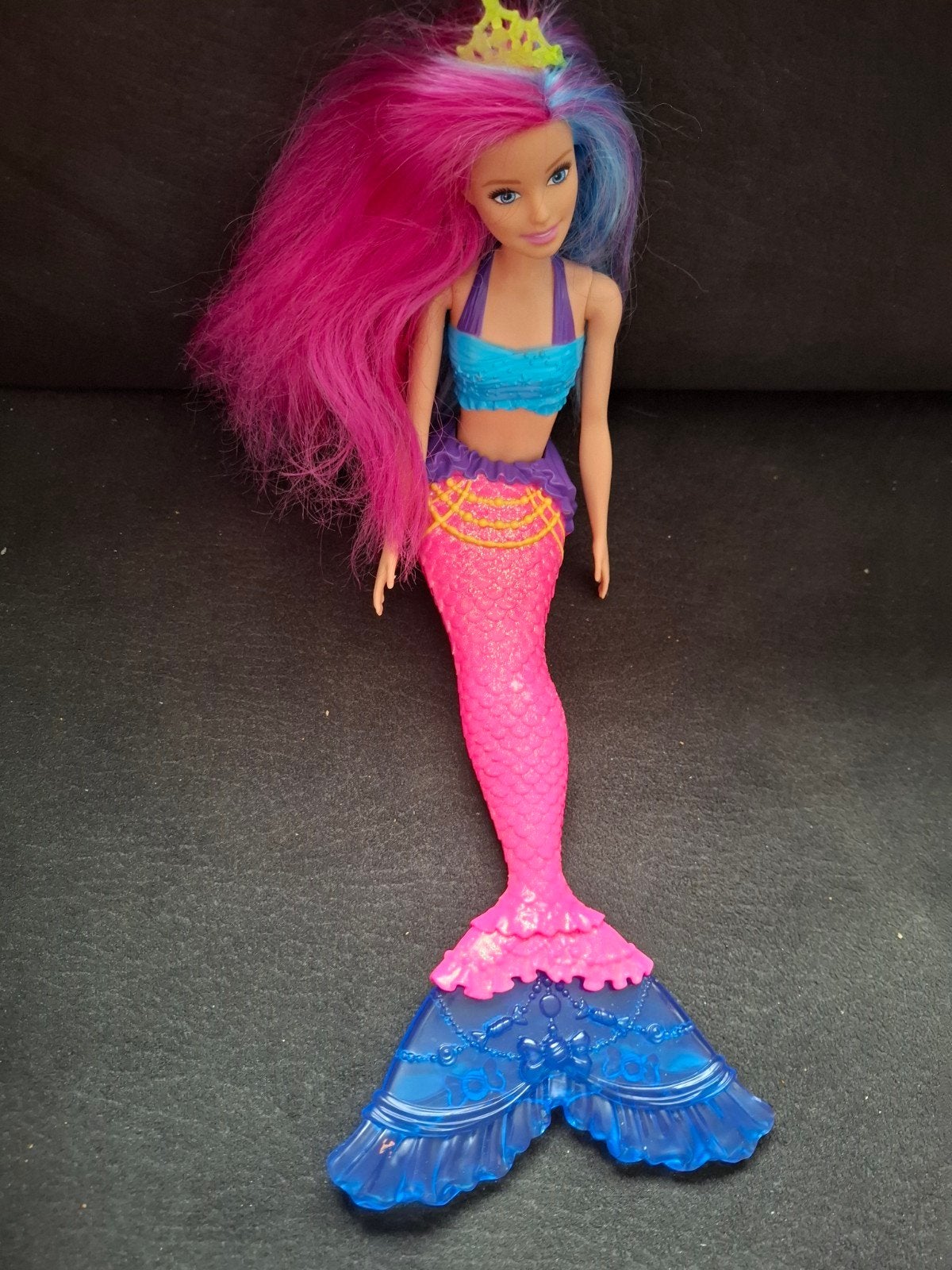 Barbie Zeemeermin Pop met Roze en Blauw Haar, Ophalen of Verzenden, Zo goed als nieuw, Barbie