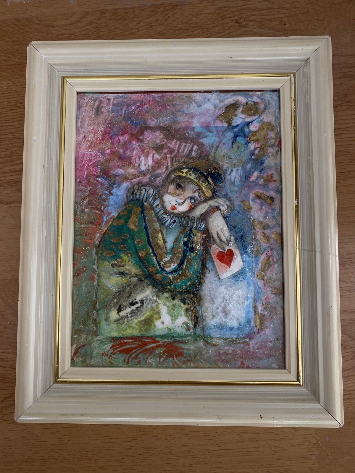Schilderij liefdesbrief, Ophalen of Verzenden
