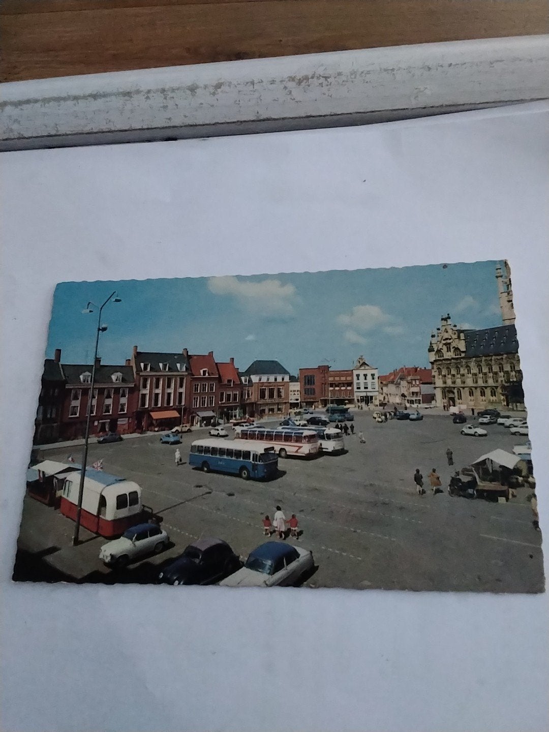 Oude Ansichtkaart Middelburg Markt met Stadhuis, Ophalen of Verzenden, 1960 tot 1980, Gelopen, Zeeland