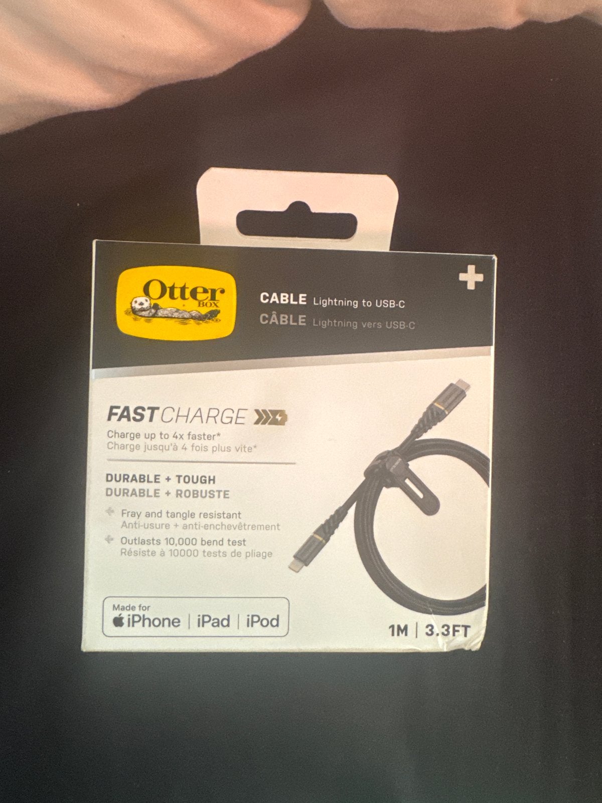OtterBox Lightning naar USB-C Fast Charge Kabel 1M, Ophalen, Nieuw, Snoer of kabel, Apple