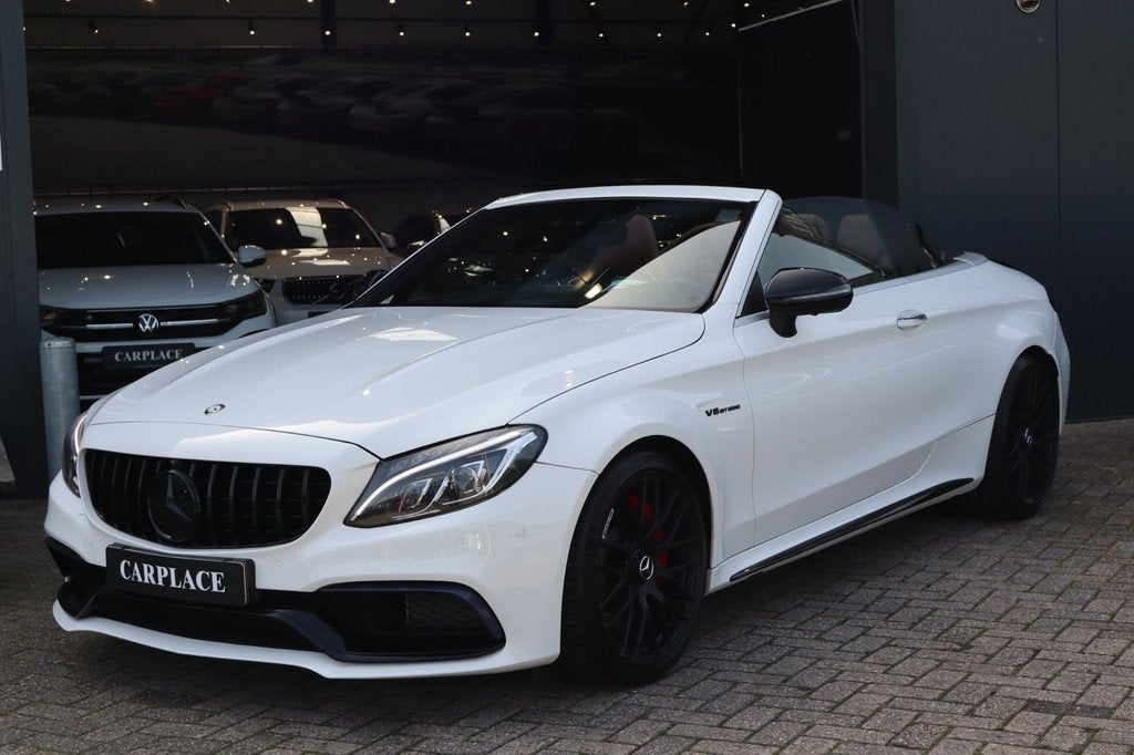 Mercedes-Benz C-klasse Cabrio C63 AMG S-Kuipstoelen-700 pk f, Auto's, Automaat, Achterwielaandrijving, Gebruikt, 510 pk