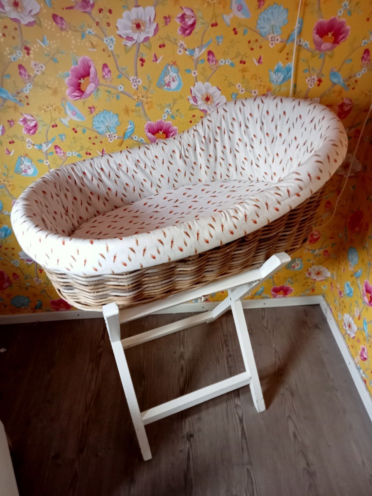 KidsMill mozes mandje,  inclusief bekleding en matrasje, Kinderen en Baby's, Babywiegjes en Ledikanten, Ophalen of Verzenden