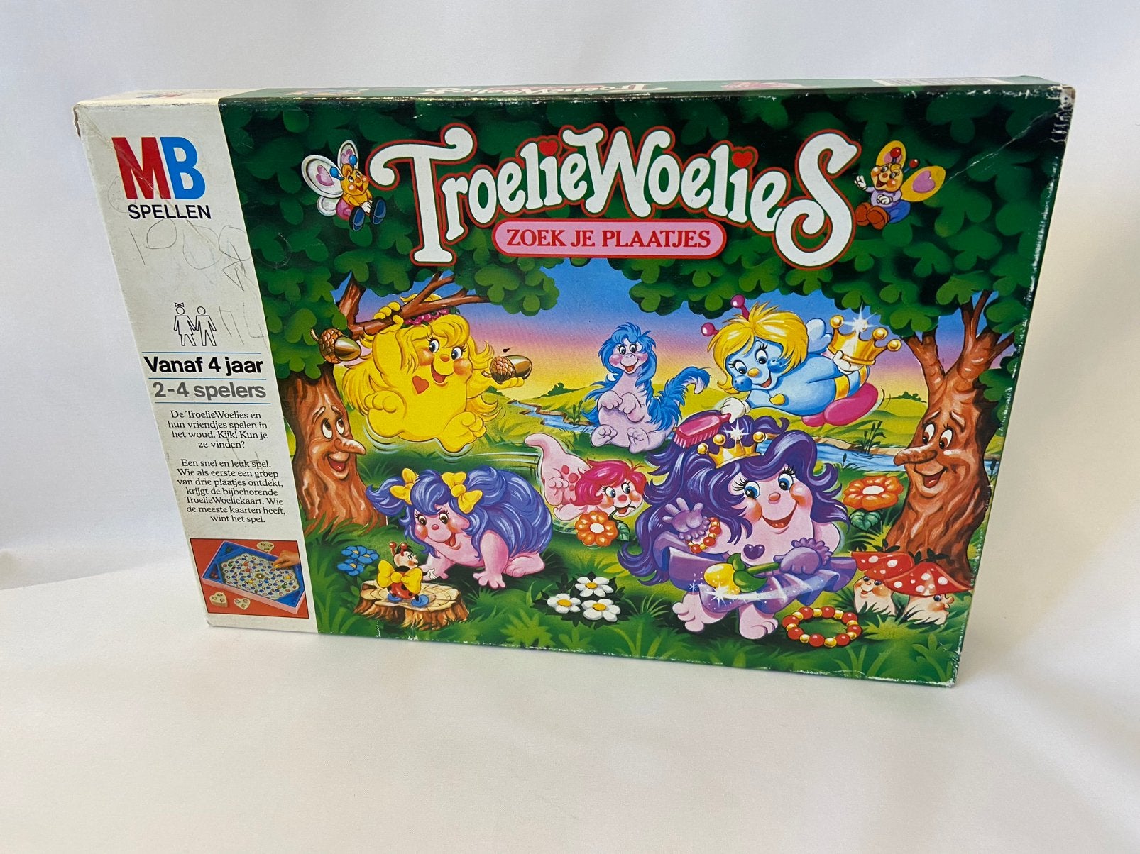 MB TroelieWoelies spel vintage, Een of twee spelers, Ophalen of Verzenden, Gebruikt, MB Spellen