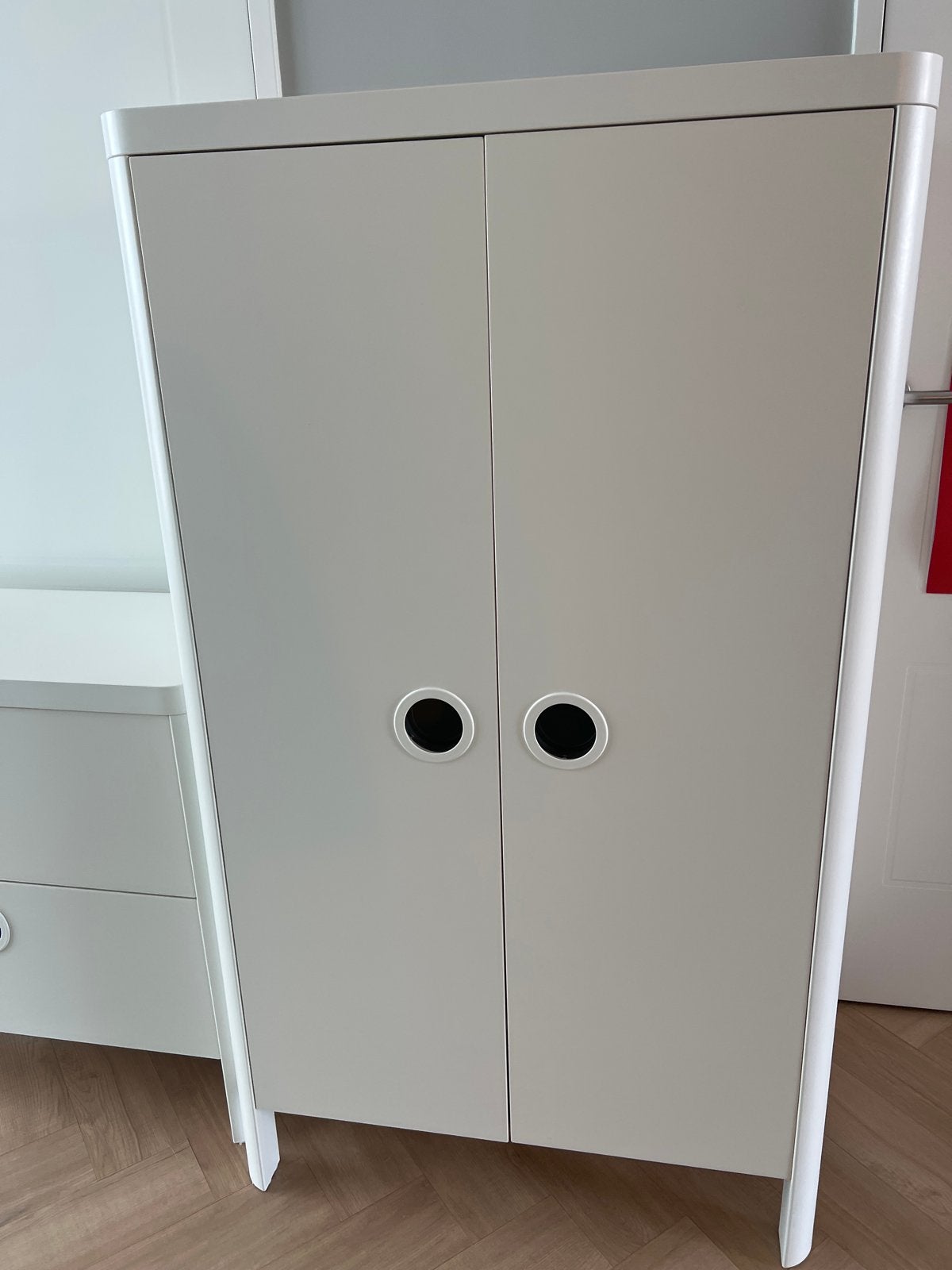 Witte kledingkast Ikea Busugne, Ophalen, Gebruikt, 100 tot 150 cm, 50 tot 100 cm