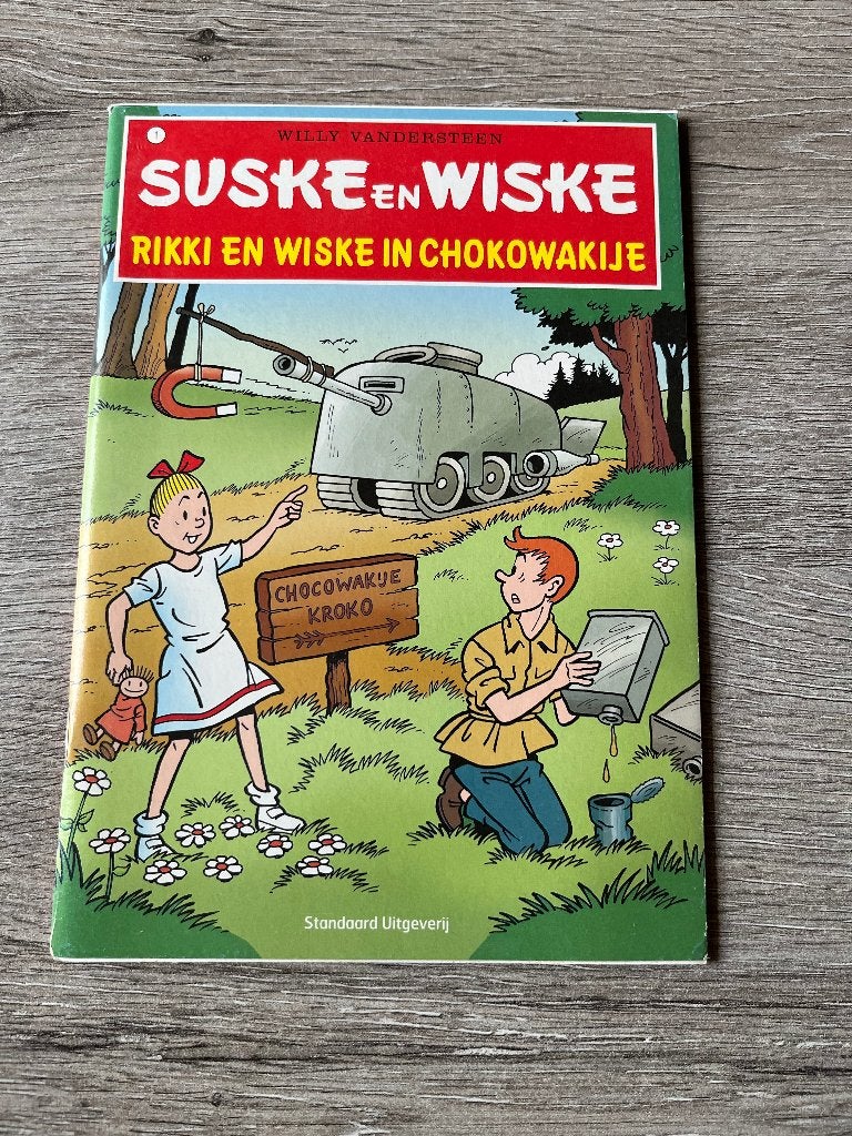Suske en Wiske Rikki en Wiske in chokowakije, Eén stripboek, Ophalen of Verzenden, Gelezen, Willy Vandersteen