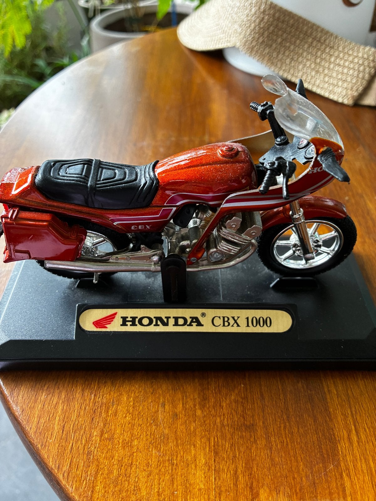 Honda CBX 1000 modelmotor - schaalmodel Oranje/ brons, Overige merken, 1:32 tot 1:50, Overige typen, Ophalen of Verzenden