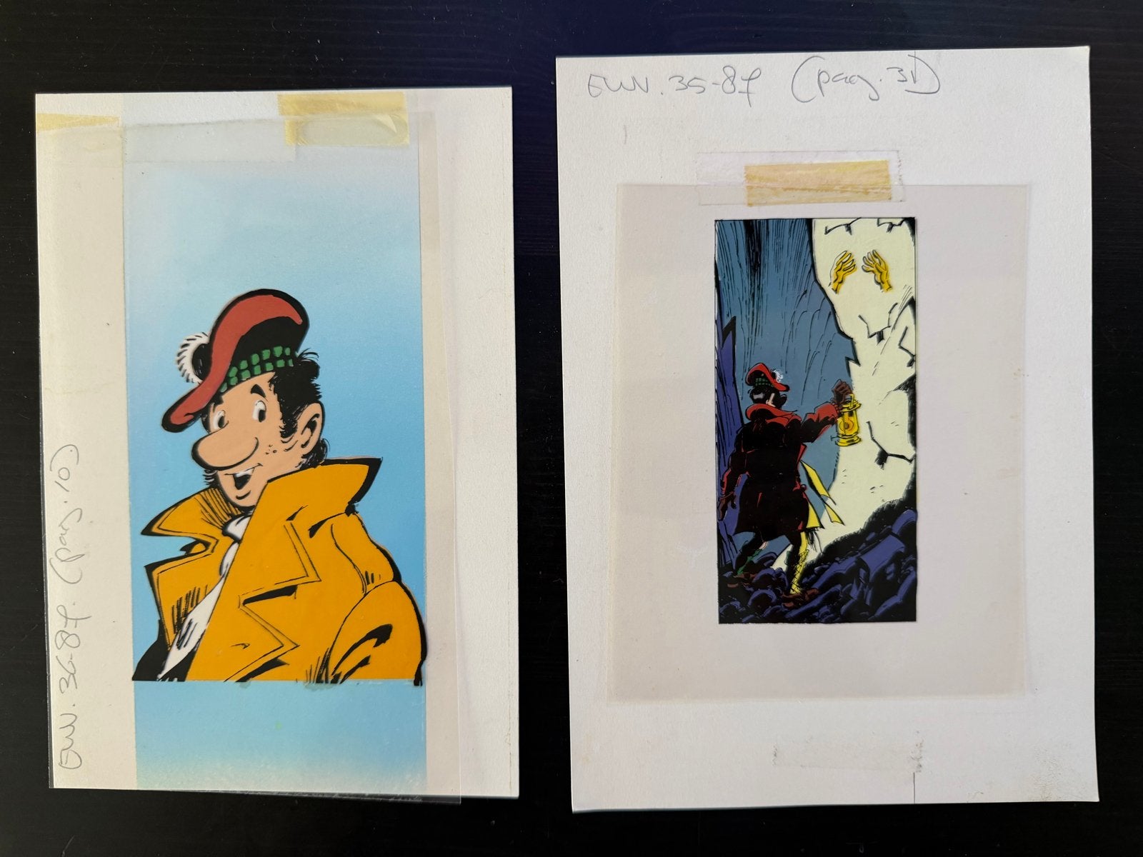 André Beniest Filmcel originele inkleuringen Mic Mac Adam, Meerdere stripboeken, Ophalen of Verzenden, Zo goed als nieuw