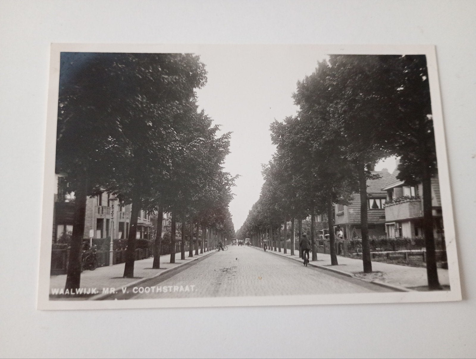 Fotokaart Waalwijk Mr. van Coothstraat, Verzamelen, Ophalen of Verzenden, 1920 tot 1940, Ongelopen, Noord-Brabant
