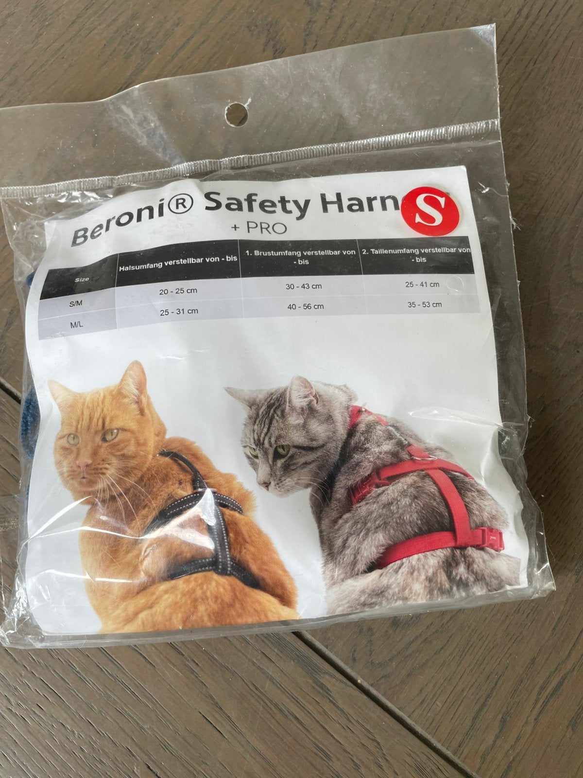 Harnas kat of kleine hond kleur blauw, Ophalen of Verzenden, Zo goed als nieuw