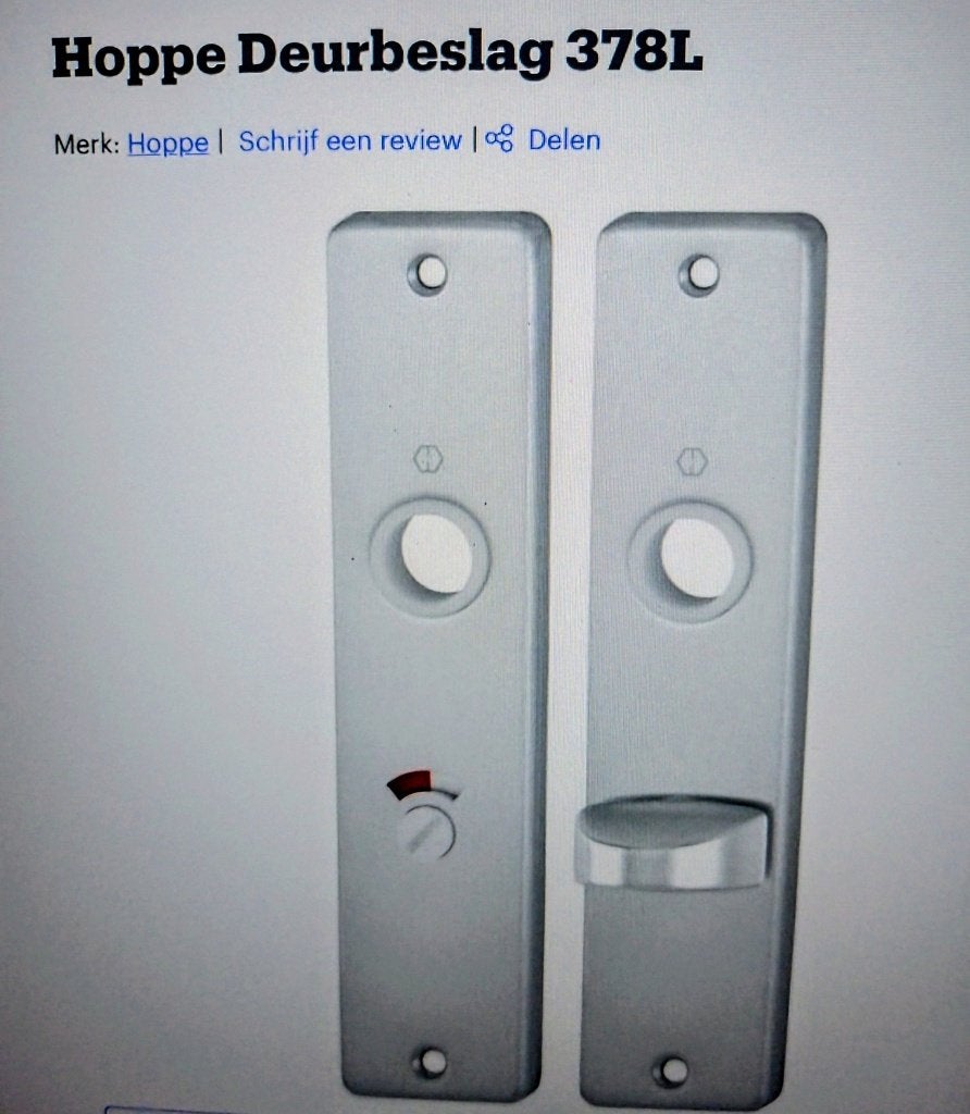7 Stuks Deurbeslag Kortschilden 378L v/h merk HOPPE (NIEUW), Ophalen of Verzenden, Nieuw, Overige materialen, Slot