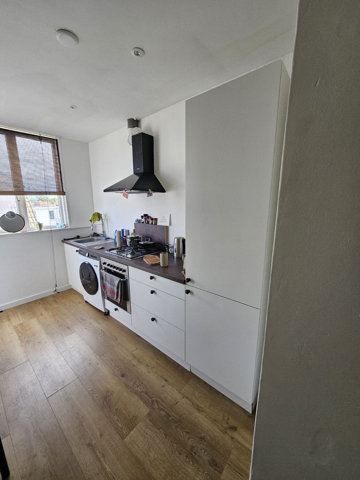 Ikea keuken met apparatuur (excl. wasmachine en kraan), Ophalen, Gebruikt, Wit, Enkelwandige keuken