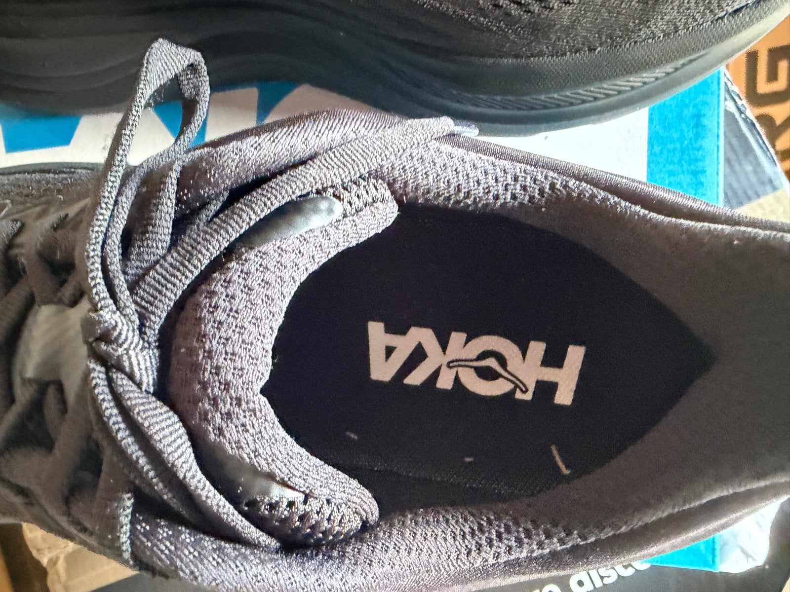 HOKA Bondi 9 Black/Black – heren – maat 40⅔ – ongebruikt, Overige merken, Nieuw, Ophalen of Verzenden, HOKA / Deckers Europe Limited