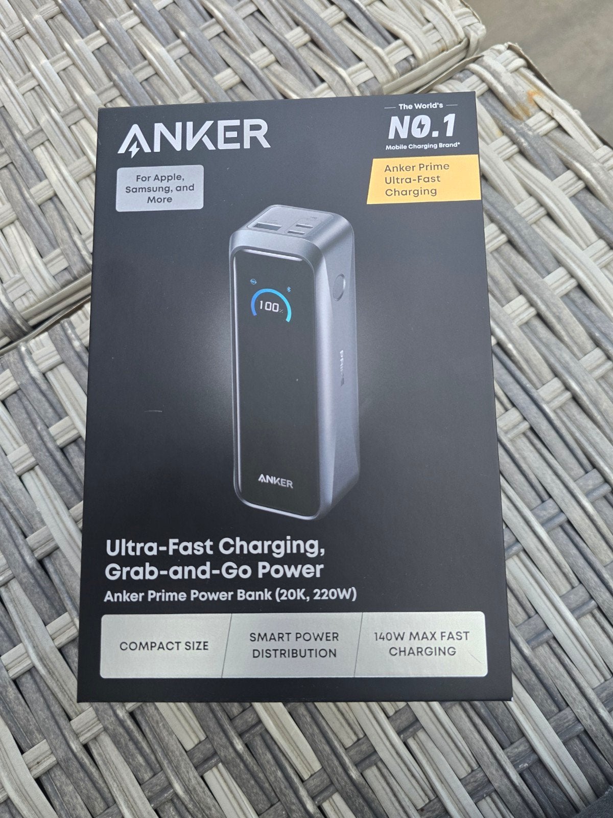 Anker Prime Power Bank (20K, 220W) - Nieuw en Geseald, Ophalen, Nieuw, Anker