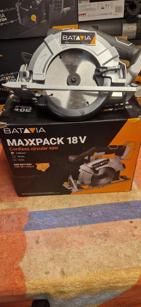 Batavia accu cirkelzaag, Ophalen, 1200 watt of meer, Cirkelzaag, 30 tot 70 mm