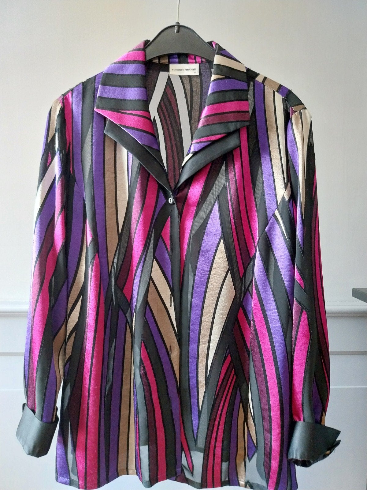 Sommermann Blouse Maat 44 - Kleurrijke Strepen, Maat 42/44 (L), Ophalen of Verzenden, Zo goed als nieuw, Meerkleurig