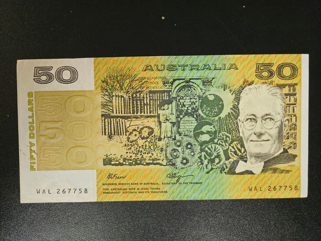 Australië pick 47g 1989 zf, Postzegels en Munten, Bankbiljetten | Oceanië, Ophalen of Verzenden, Los biljet
