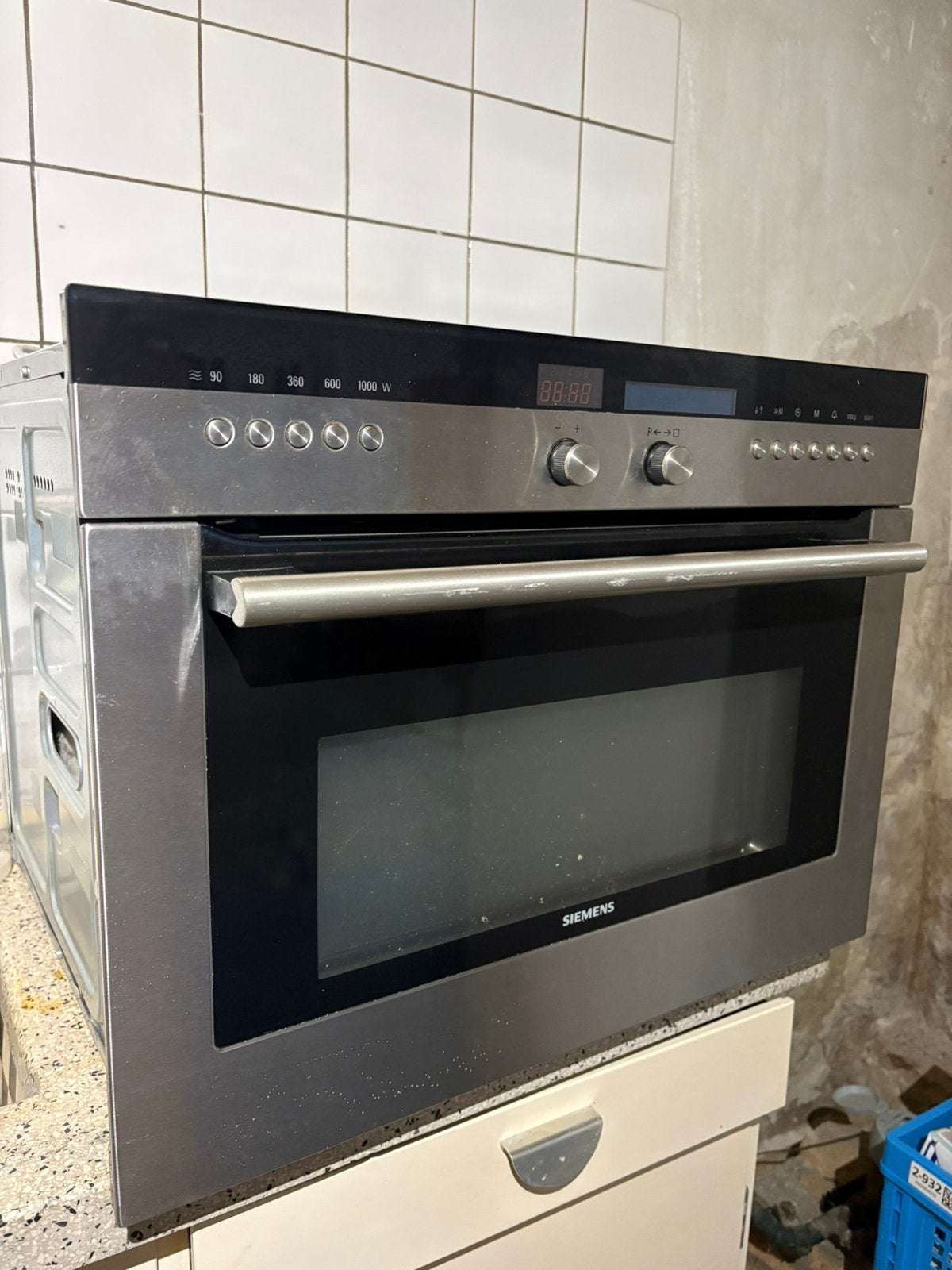Siemens inbouw combi oven magnetron werkend, Witgoed en Apparatuur, Ophalen, Gebruikt, Siemens, Combi-oven