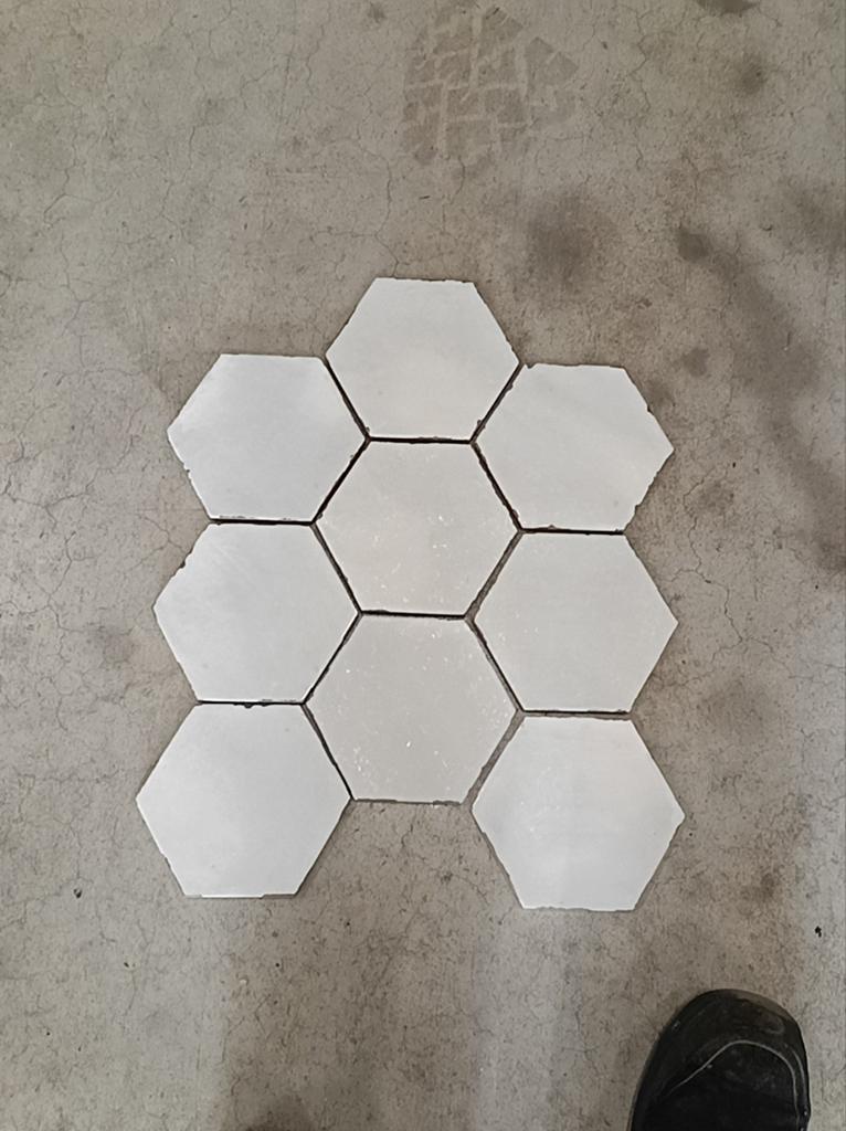Hexagon tegels, Nieuw, Minder dan 20 cm, Minder dan 5 m², Wandtegels