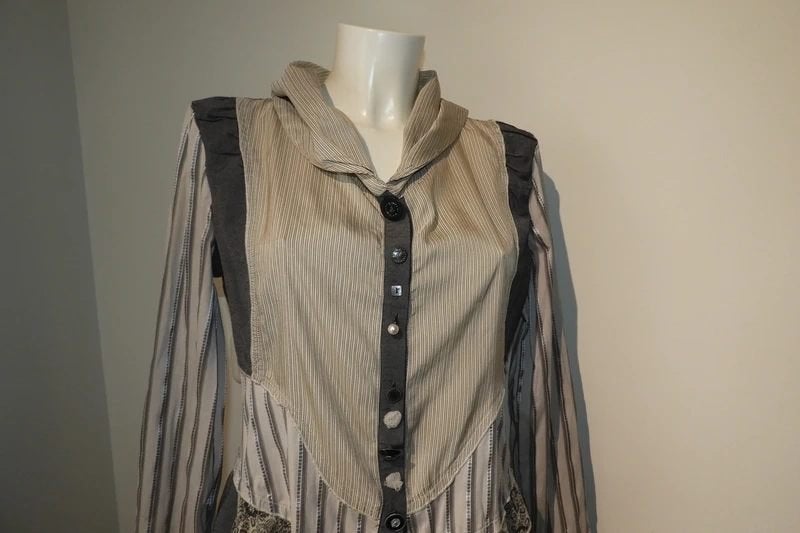 Elisa Cavaletti blouse tuniek diverse stofjes sier knopen L, Overige kleuren, Verzenden, Maat 42/44 (L), Elisa Cavaletti