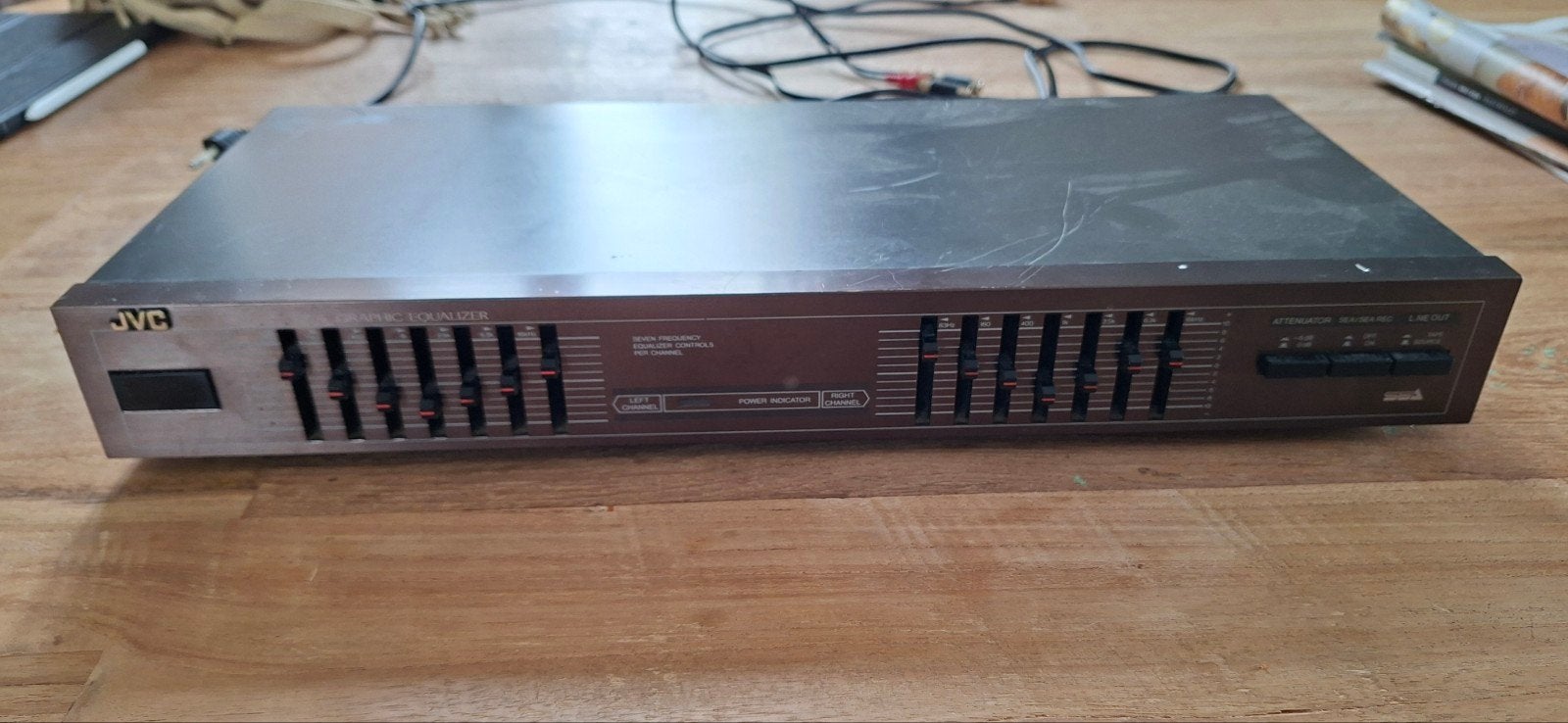JVC SEA-12bk Grafische Equalizer - Vintage Audio, JVC, Ophalen of Verzenden, Minder dan 60 watt, Gebruikt