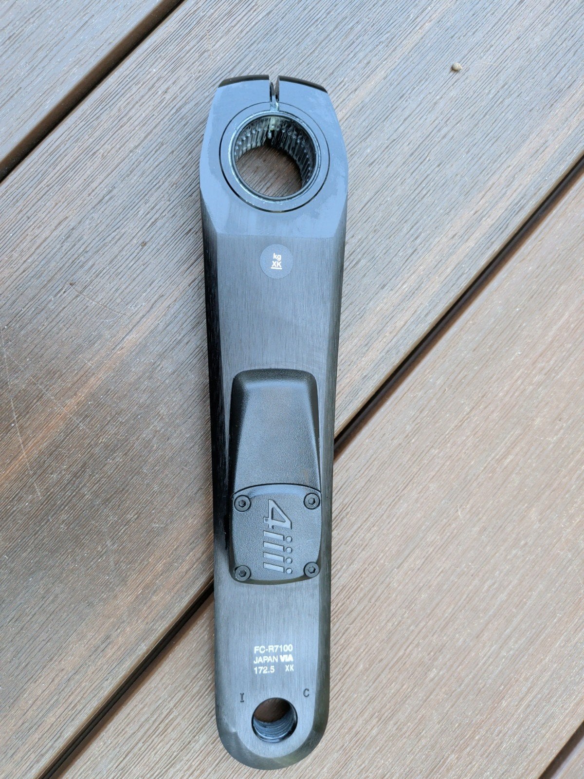 Power meter 4iii Shimano 105 FC-R7100 Crankarm met 4iiii Pow, Crankstel of Pedalen, Ophalen of Verzenden, Zo goed als nieuw, Aluminium